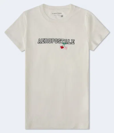 Aéropostale Cherry Heart Graphic Tee In Neutral