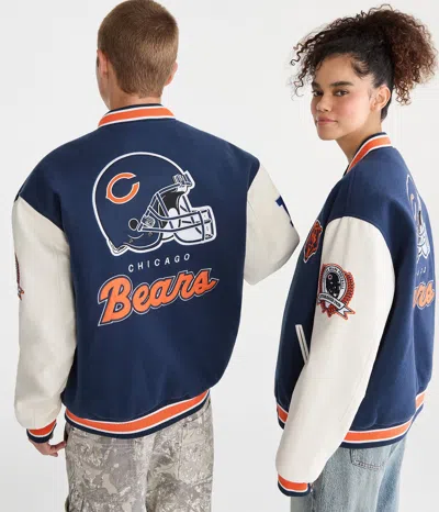 Aéropostale Chicago Bears Bomber Jacket In Blue
