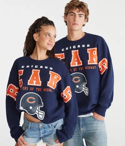 Aéropostale Chicago Bears Crew Sweatshirt In Blue