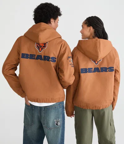 Aéropostale Chicago Bears Hooded Workwear Jacket In Orange