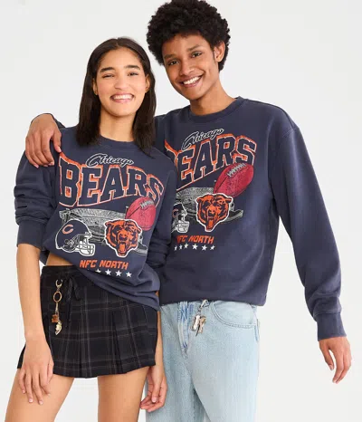 Aéropostale Chicago Bears Stadium Crew Sweatshirt In Blue