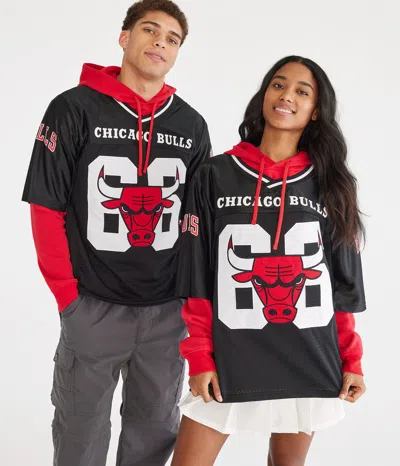 Aéropostale Chicago Bulls Layered Pullover Hoodie In Multi