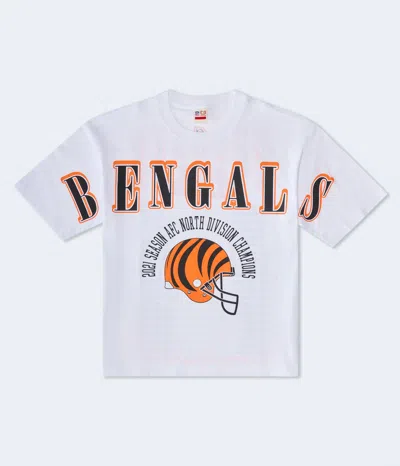 Aéropostale Cincinnati Bengals Division Champs Boxy Graphic Tee In White
