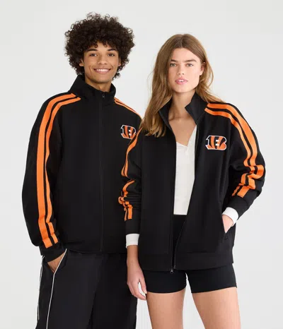 Aéropostale Cincinnati Bengals Fleece Track Jacket In Black