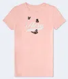 AÉROPOSTALE CIRCLE BUTTERFLIES FLOCKED GRAPHIC TEE