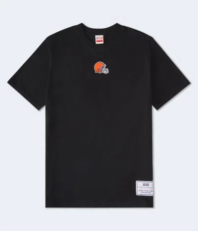 Aéropostale Cleveland Browns Mini Logo Relaxed Graphic Tee In Black