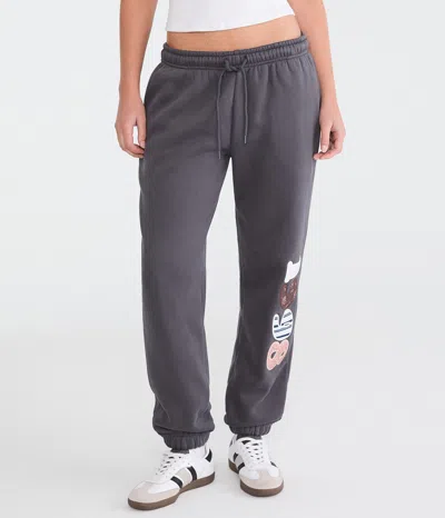 Aéropostale Cloud Soft 1998 Slouchy High-rise Jogger Sweatpants In Gray