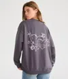 Aéropostale Cloud Soft Endless Love Crew Sweatshirt In Gray