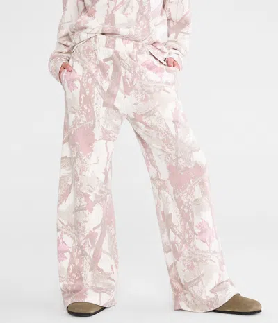 Aéropostale Cloud Soft Forest Camo High-rise Wide Leg Sweatpants In Multi