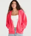 Aéropostale Cloud Soft Oversized Full-zip Hoodie In Pink