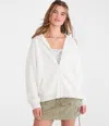 Aéropostale Cloud Soft Oversized Full-zip Hoodie In White