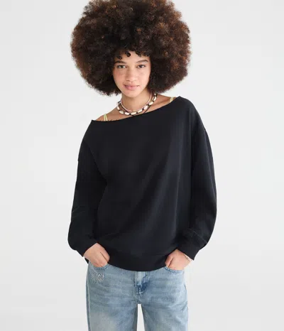 Aéropostale Cloud Soft Oversized Off-the-shoulder Sweatshirt In Multi