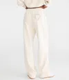 Aéropostale Cloud Soft Rhinestone Heart High-rise Wide Leg Sweatpants In White