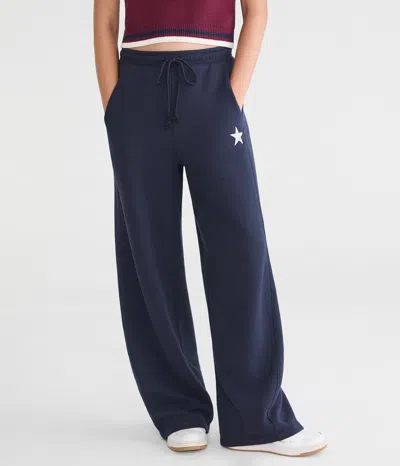 Aéropostale Cloud Soft Star Barrel Leg Sweatpants In Blue
