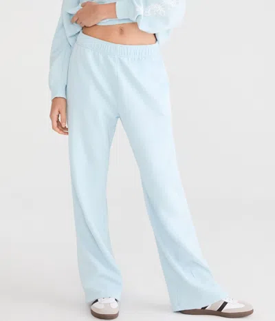 Aéropostale Cloud Soft Tribal Butterfly High-rise Straight Leg Sweatpants In Blue