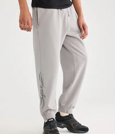 Aéropostale Cloud Soft Tribal Tattoo Jogger Sweatpants In Neutral