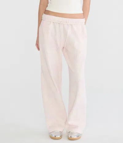 Aéropostale Cloud Soft Tropical Floral Mid-rise Straight Leg Sweatpants In Neutral