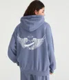 Aéropostale Cloud Soft Winged Heart Oversized Pullover Hoodie In Multi
