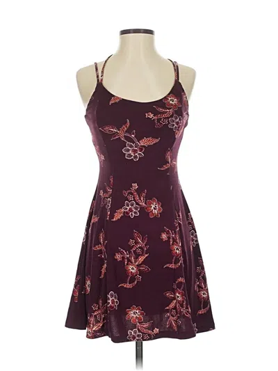 Pre-owned Aéropostale Cocktail Dress In Burgundy