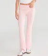 Aéropostale Cozy Sweater Flare Leg Pants In Pink
