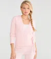 Aéropostale Cozy Wrap-front Sweater In Pink