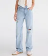 Aéropostale Curvy High-rise Baggy Jean In Blue