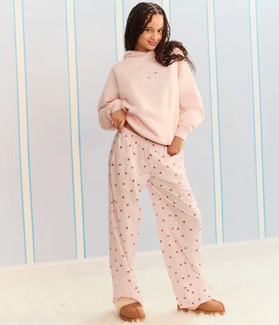 Aéropostale Demetra For Striped Cherry Sleep Pants In Burgundy