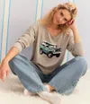 Aéropostale Demetra For Suv Slash-neck Sweater In Brown