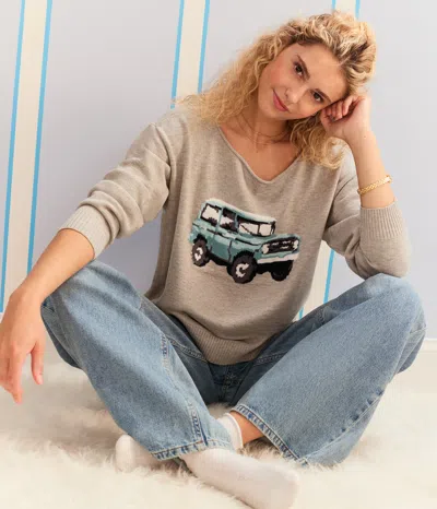 Aéropostale Demetra For Suv Slash-neck Sweater In Brown