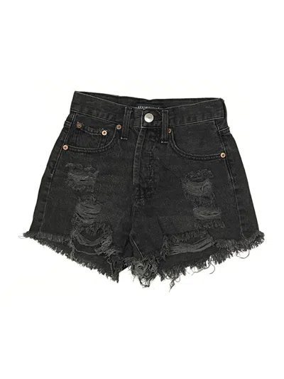 Pre-owned Aéropostale Denim Shorts In Black
