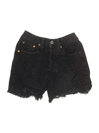 Pre-owned Aéropostale Denim Shorts In Black
