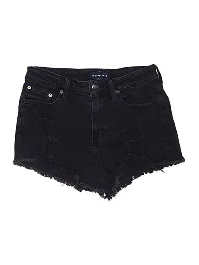 Pre-owned Aéropostale Denim Shorts In Black