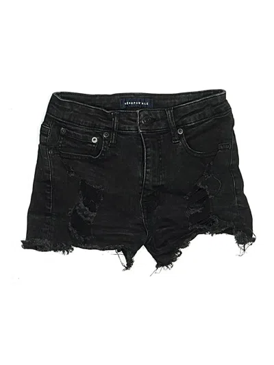 Pre-owned Aéropostale Denim Shorts In Black