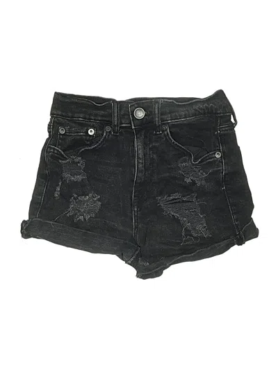 Pre-owned Aéropostale Denim Shorts In Black
