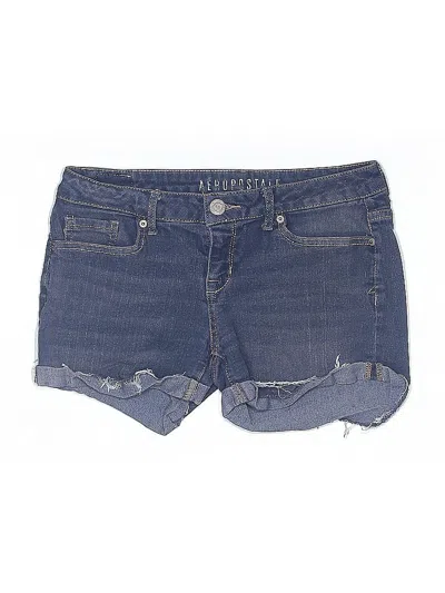 Pre-owned Aéropostale Denim Shorts In Blue