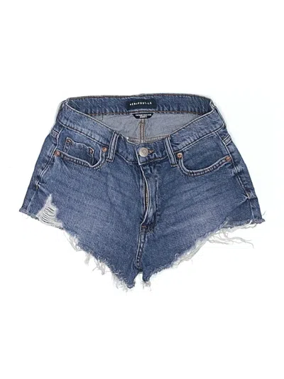 Pre-owned Aéropostale Denim Shorts In Blue