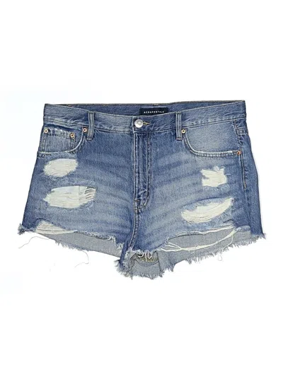 Pre-owned Aéropostale Denim Shorts In Blue