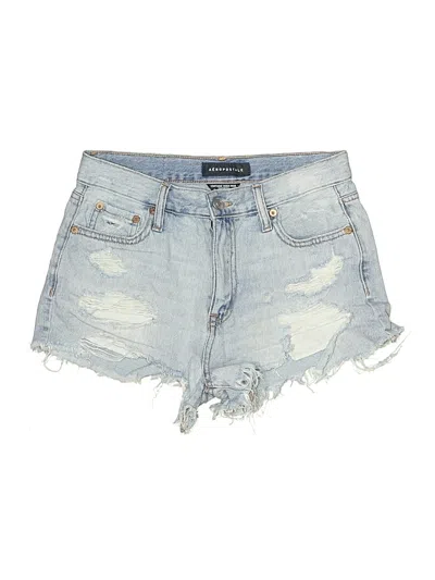 Pre-owned Aéropostale Denim Shorts In Blue