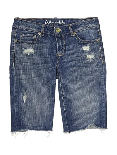 Pre-owned Aéropostale Denim Shorts In Blue