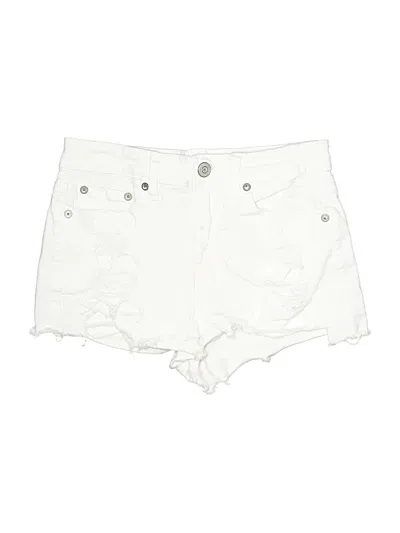 Pre-owned Aéropostale Denim Shorts In White
