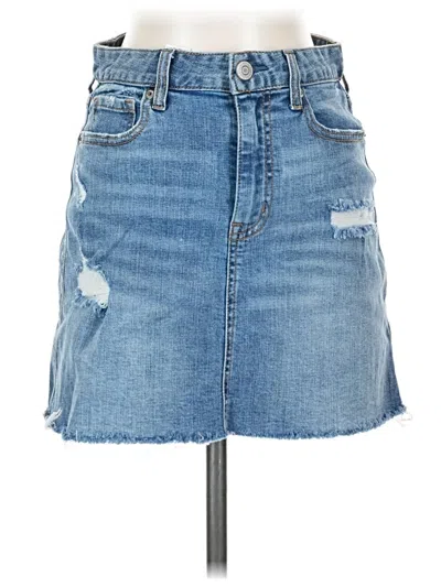 Pre-owned Aéropostale Denim Skirt In Blue