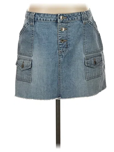Pre-owned Aéropostale Denim Skirt In Blue