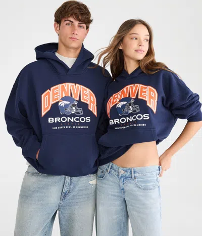 Aéropostale Denver Broncos 2015 Season Pullover Hoodie In Blue
