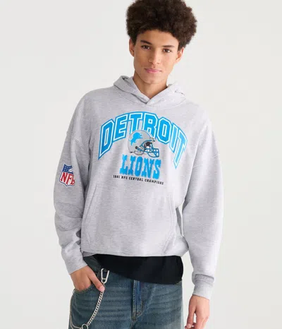 Aéropostale Detroit Lions 1991 Season Pullover Hoodie In Gray