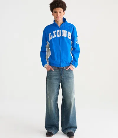 Aéropostale Detroit Lions Full-zip Track Jacket In Blue