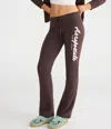 Aéropostale East Coast Fit & Flare Sweatpants In Brown