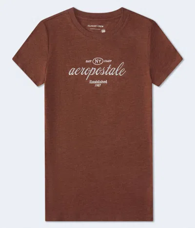 Aéropostale East Coast Ny Graphic Tee In Brown