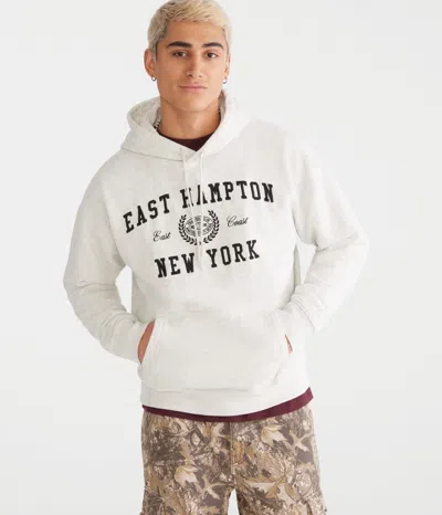Aéropostale East Hampton New York Pullover Hoodie In White