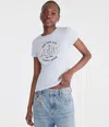 Aéropostale Eighty Seven Foil Appliqué Graphic Tee In White