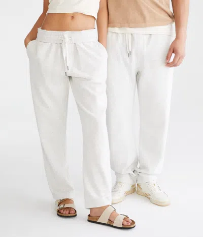Aéropostale Essentials Straight Leg Sweatpants In White